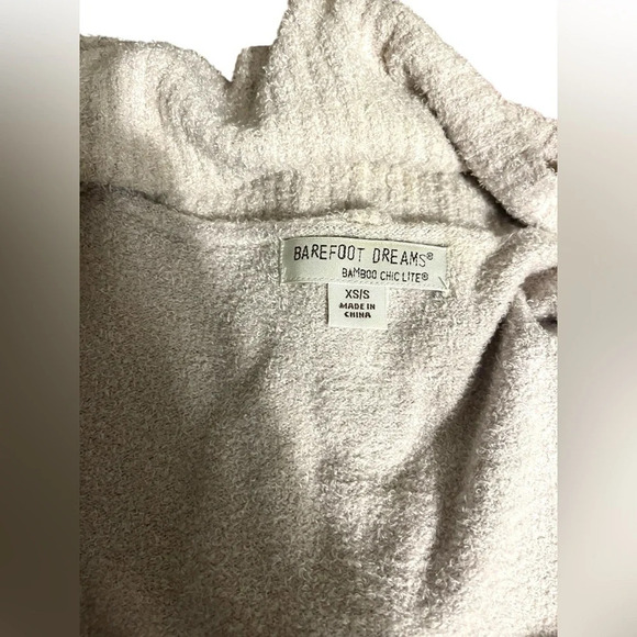 Barefoot Dreams CozyChic Lite Open Front Cardigan Cream Beige Size XS/S - Picture 4 of 6